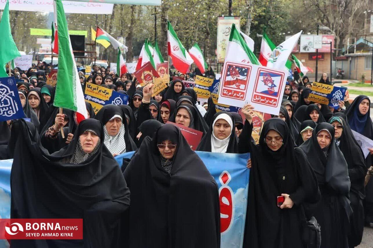 راهپیمایی روز قدس در لاهیجان