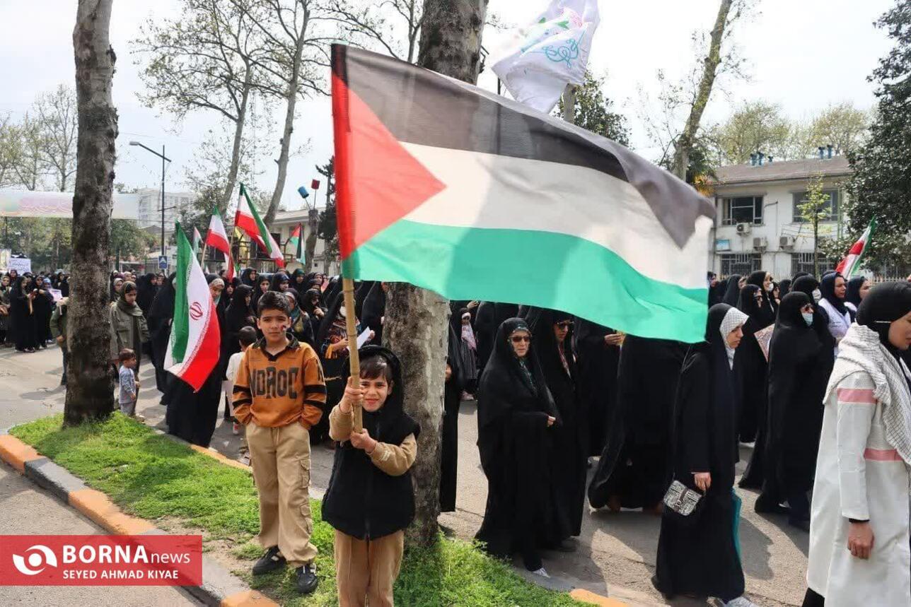 راهپیمایی روز قدس در لاهیجان