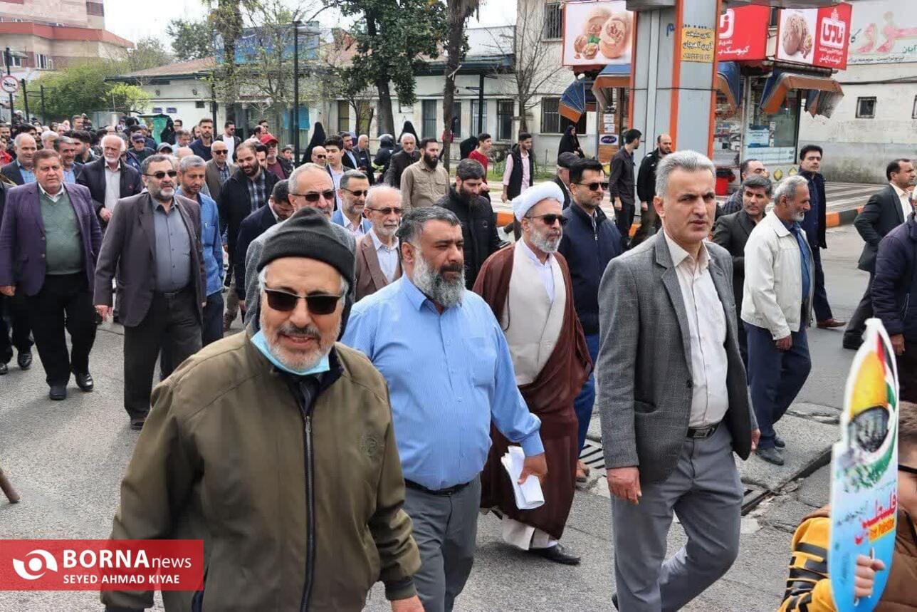 راهپیمایی روز قدس در لاهیجان