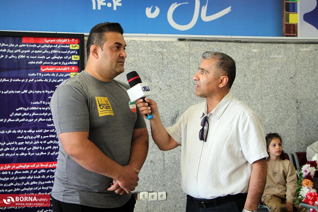 مصاحبه خبرنگاران با مسلم امیری مربی تیم ملی سرکل کبدی 