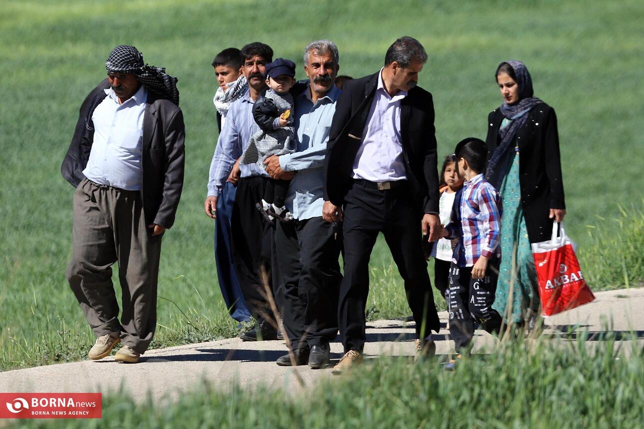 مراسم پیاده روی روستایی در کرمانشاه