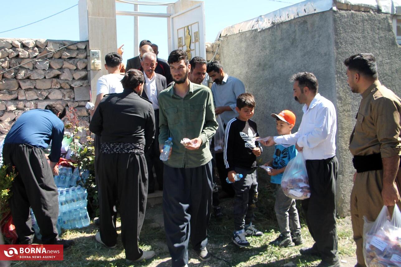 مراسم پیاده روی روستایی در کرمانشاه