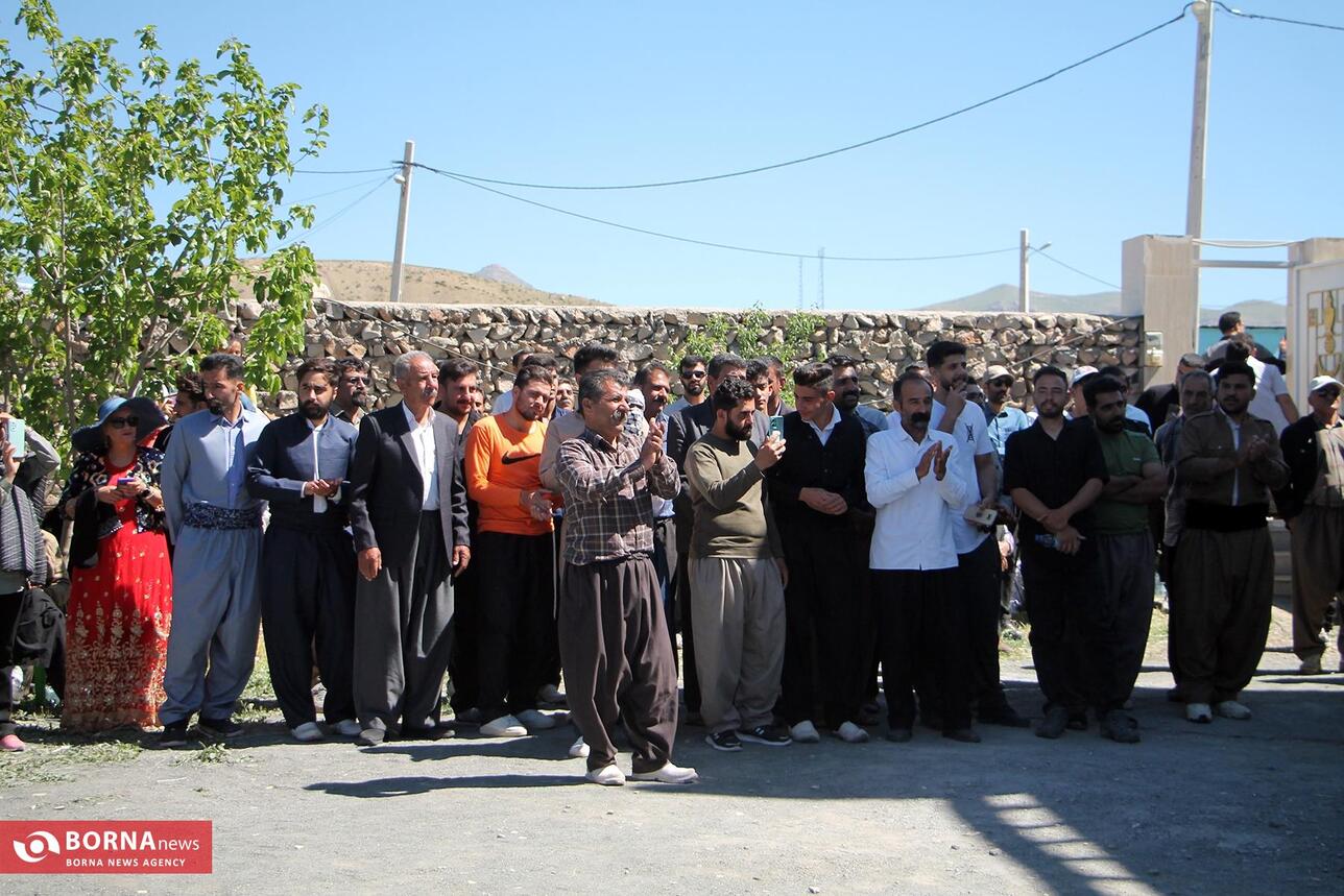 مراسم پیاده روی روستایی در کرمانشاه