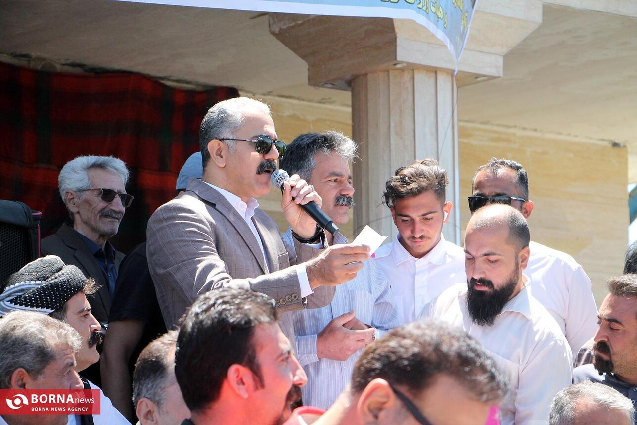 مراسم پیاده روی روستایی در کرمانشاه