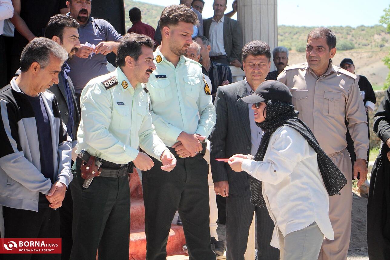 مراسم پیاده روی روستایی در کرمانشاه