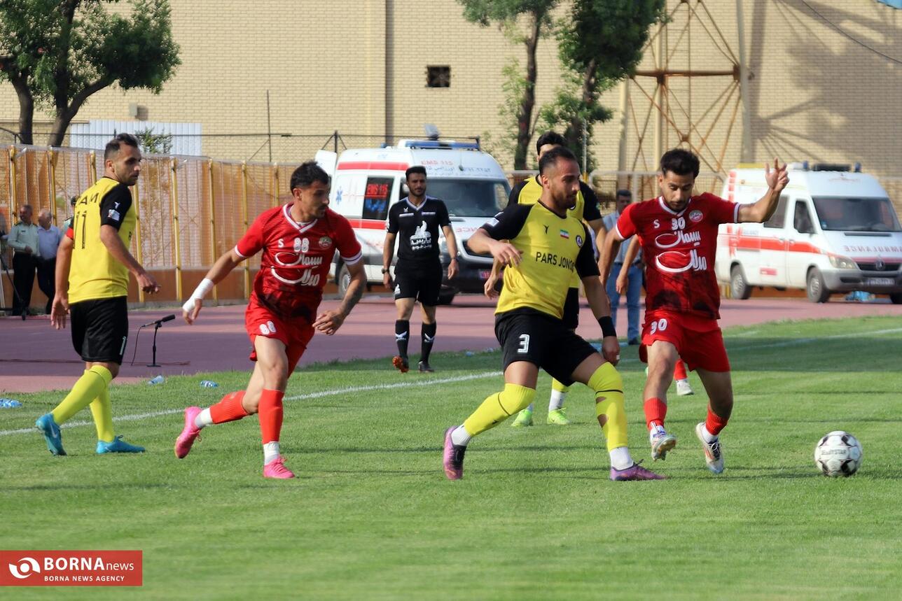 تساوی بعثت کرمانشاه در مقابل پارس جنوبی جم