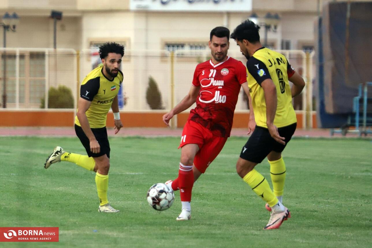 تساوی بعثت کرمانشاه در مقابل پارس جنوبی جم
