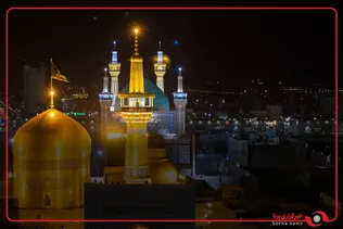 حرم رضوی مملو از جمعیت عزادار امام غریب
