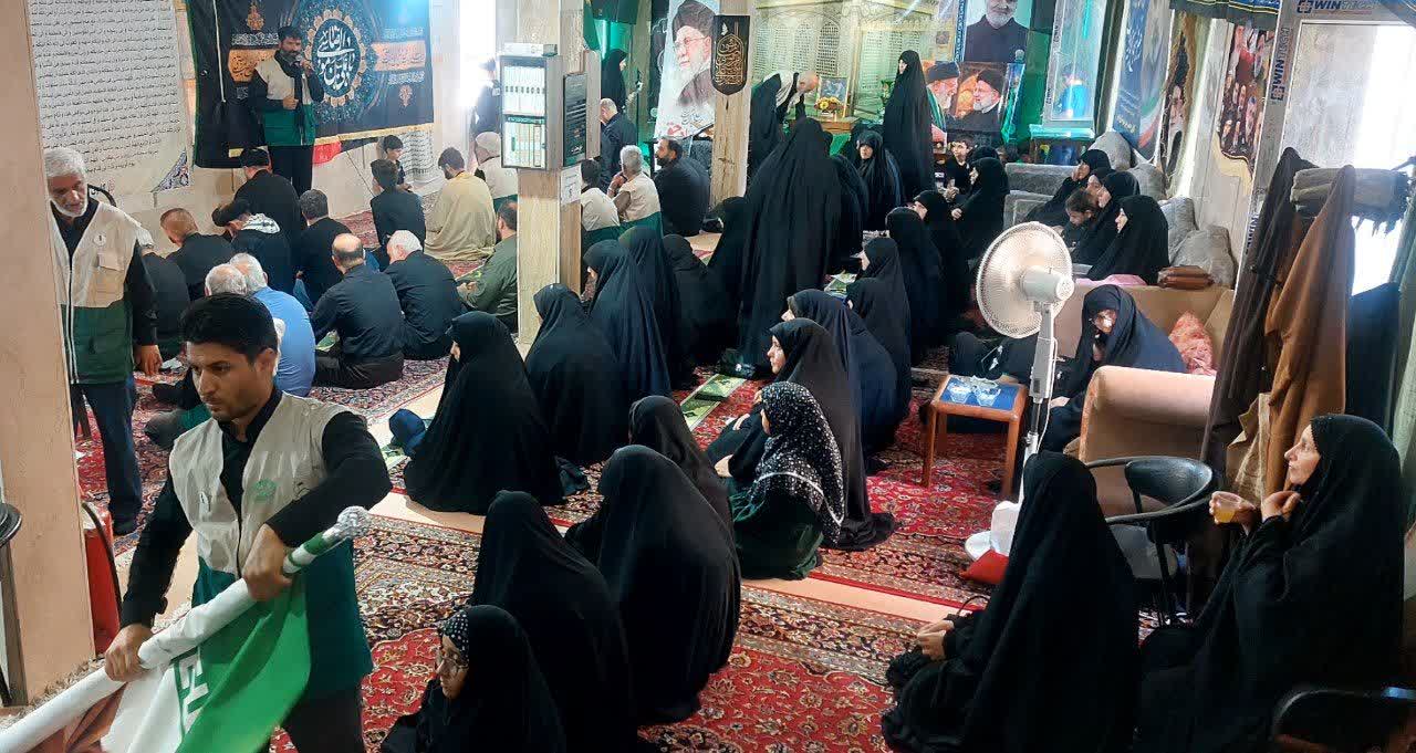 برپایی مراسم عزاداری ۲۸ صفر در آستان قدس رضوی شهرستان پردیس