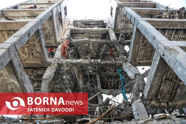 مناطق مورد اصابت تهران