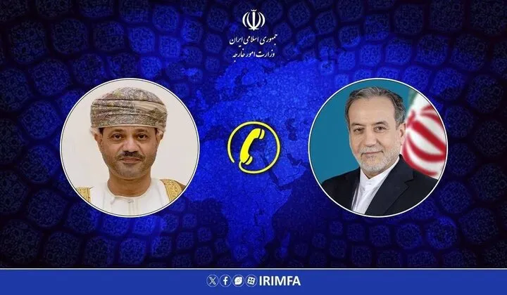 Iran, Oman FMs discuss regional ties, diplomatic efforts to end war