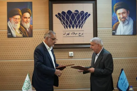 امضای تفاهم‌نامه مرمت بناهای آسیب‌دیده تهران در جنگ رمضان