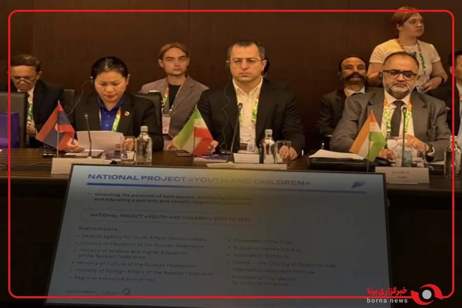 سخنرانی معاون امور جوانان وزارت ورزش و جوانان، در فستیوال جهانی جوانان روسیه، در جمع وزرا و معاونین سازمان‌های جوانان ۲۸ کشور جهان