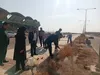 کاشت نهال در استادیوم ولایت سمنان به مناسبت هفته تربیت بدنی