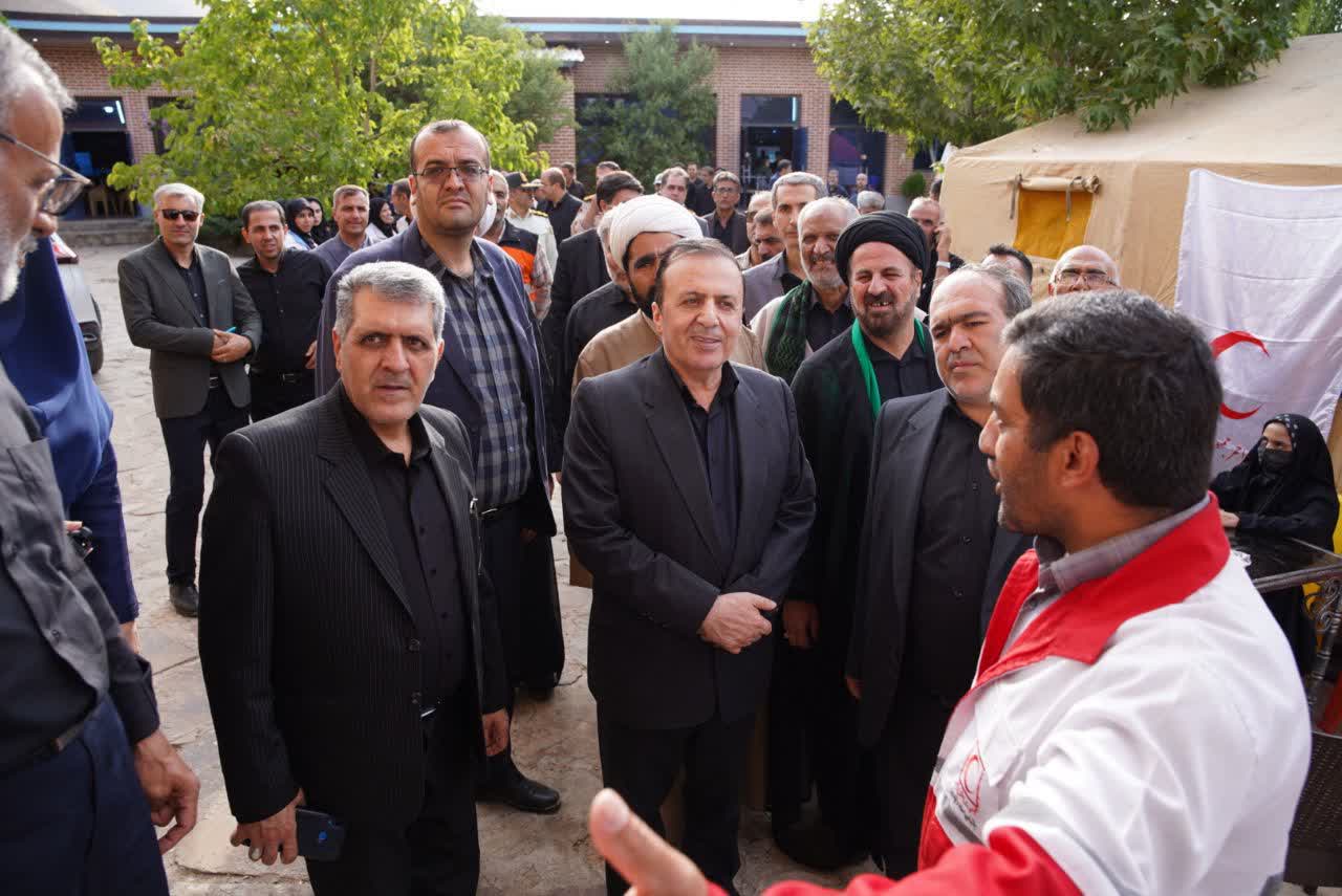 بازدید استاندار قزوین از موکب سیدالشهدای آوج