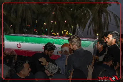 تشییع پیکر شهدای حمله ارتش تروریستی آمریکا به حاجی‌آباد