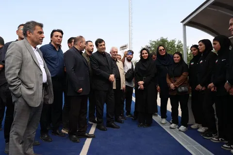 بازدید وزیر ورزش و جوانان از استادیوم بین‌المللی هاکی ایران