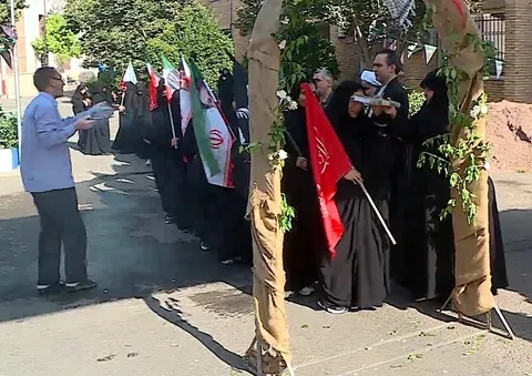بدرقه دانشجو معلمان زائر اربعین در قزوین/ اعزام یک هزار دانشجو به مراسم اربعین