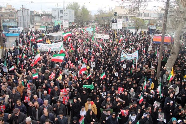 مردم کرمانشاه همگام سراسر کشور در روز قدس خشم خود را به رژیم صهیونیستی و آمریکا خونخوار ابراز کردند
