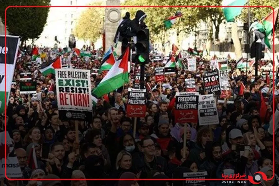 تصاویری از تظاهرات هزاران نفر در لندن در حمایت از فلسطین