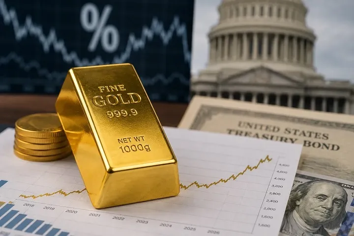 تاثیر نرخ بهره آمریکا بر قیمت جهانی طلا