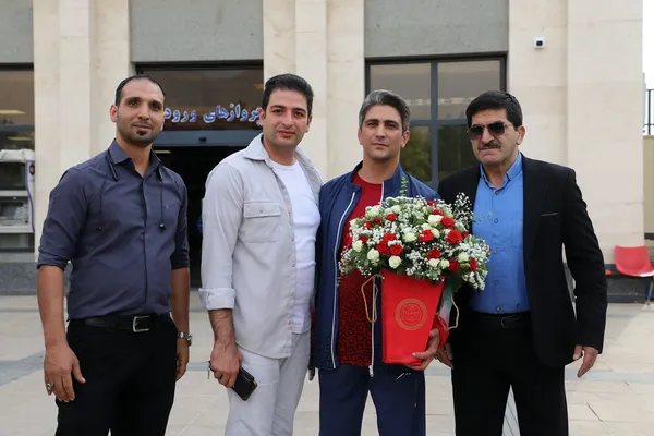 مراسم استقبال از فرشاد امیری داور کشتی