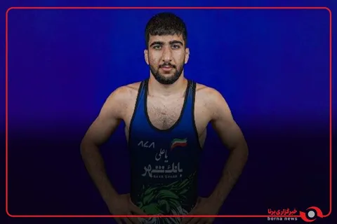 مراسم اهدای مدال نقره به پیام احمدی
