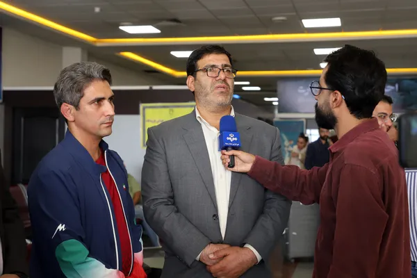 مراسم استقبال از فرشاد امیری داور کشتی