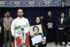 بدرقه پرچمداران کاروان «فرشته‌های میناب» در حرم رضوی با حضور وزیر ورزش