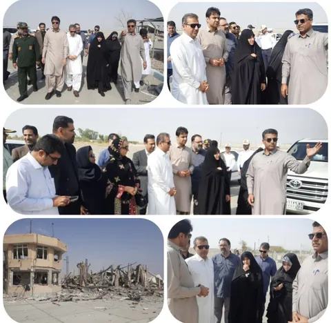 سفر معاون امور زنان و خانواده رئیس جمهور به سیستان و بلوچستان و بازدید از فرودگاه شهرستان ایرانشهر