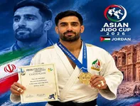 جودو ایران طلایی شد؛ قهرمانی ابوالفضل محمودی در کاپ آسیا