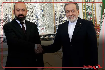 استقبال عراقچی وزیر امور خارجه ایران از میرزویان وزیر امور خارجه ارمنستان