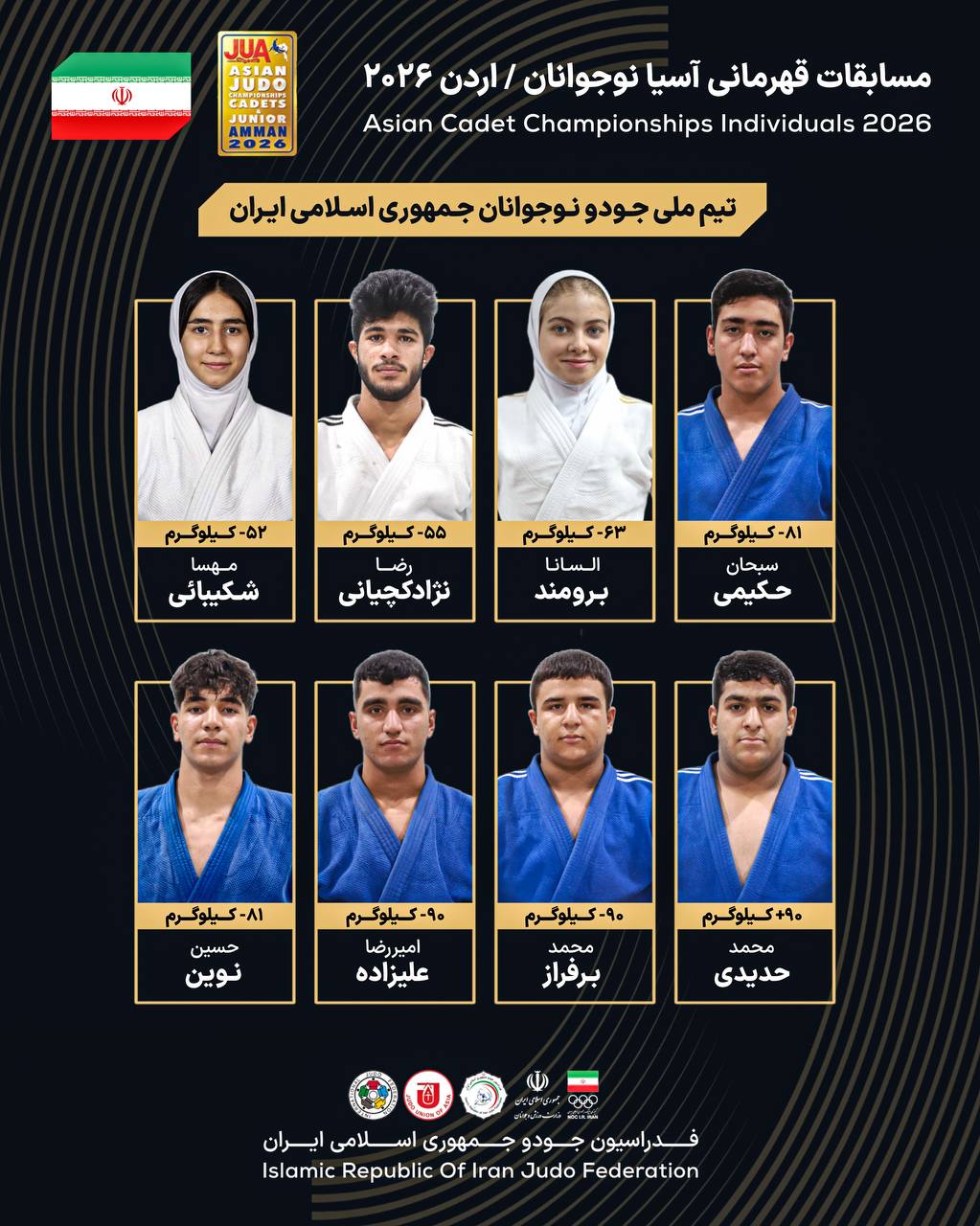 تیم نوجوانان جودو ایران عازم مسابقات قهرمانی آسیا شد تیم نوجوانان جودو ایران عازم مسابقات قهرمانی آسیا شد