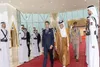 ماکرون وارد قطر شد