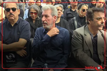 تصاویری از هنرمندان حاضر در مراسم تشییع پیکر ایرج خواجه‌امیری