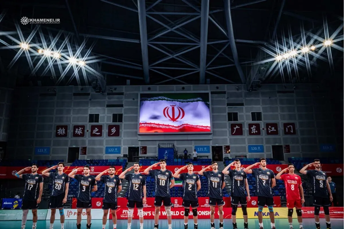 Leader congratulates victory of Iran's U21 volleyball team in world