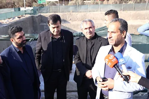 بازدید وزیر ورزش و جوانان و کمیسیون فرهنگی مجلس از ساختمان در حال ساخت فدراسیون فوتبال