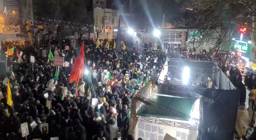 حضور حماسی مردم البرز در شب هفتم