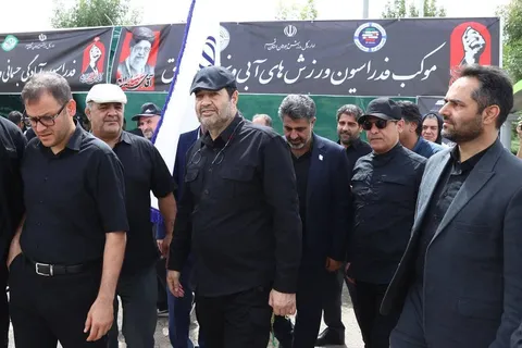 بازدید وزیر ورزش و جوانان از موکب اداره‌کل ورزش و جوانان استان قم