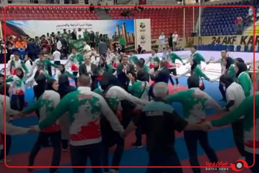 حلقه قهرمانی، به رنگ پرچم ایران