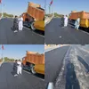 بازدید و نظارت سهرابزهی بر روند اجرای آسفالت ورودی شهر (میدان امام حسین)