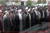 اقامه نماز بر پیکر شهدای مدرسه شجره طیبه میناب