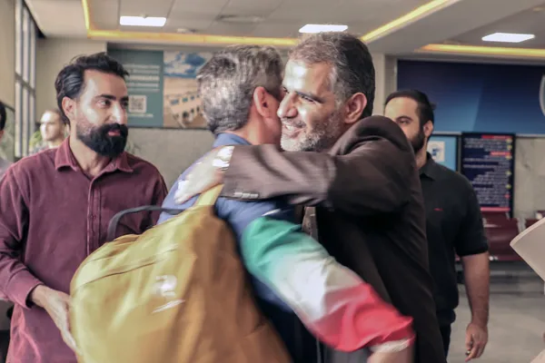مراسم استقبال از فرشاد امیری داور کشتی