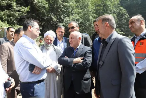 گره کور رانش جاده کلاردشت باز شد؛ استاندار از تکمیل پروژه ایمن‌سازی «عینکت» طی دو هفته آینده خبر داد