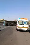 واژگونی مینی‌بوس در اتوبان کسایی با ۹ مصدوم