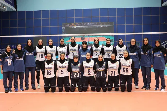 رسالة تهنئة من وزارة الرياضة والشباب عقب تتويج المنتخب الوطني الإيراني للكرة الطائرة للسيدات ببطولة آسيا الوسطى