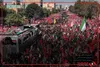 نمایی متفاوت از تشییع باشکوه پیکر «آقای شهید ایران» در حلقه قلوب خیل عظیم مردم عزادار قم