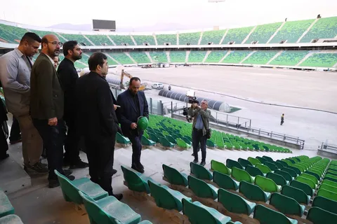 بازدید وزیر ورزش و کمیسیون فرهنگی مجلس از مرکز ملی فوتبال، فدراسیون کشتی و استادیوم آزادی
