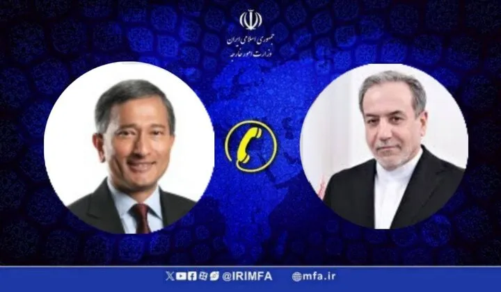 رایزنی تلفنی عراقچی و وزیر خارجه سنگاپور