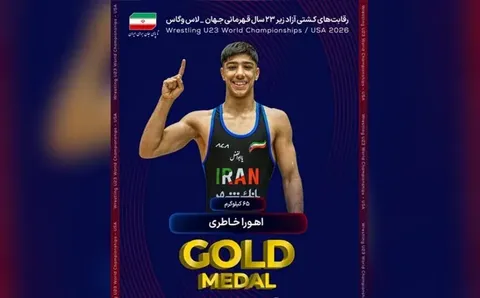 کشتی آزاد زیر ۲۳ سال جهان - آمریکا/ ابراهیم الهی نقره‌ای شد
